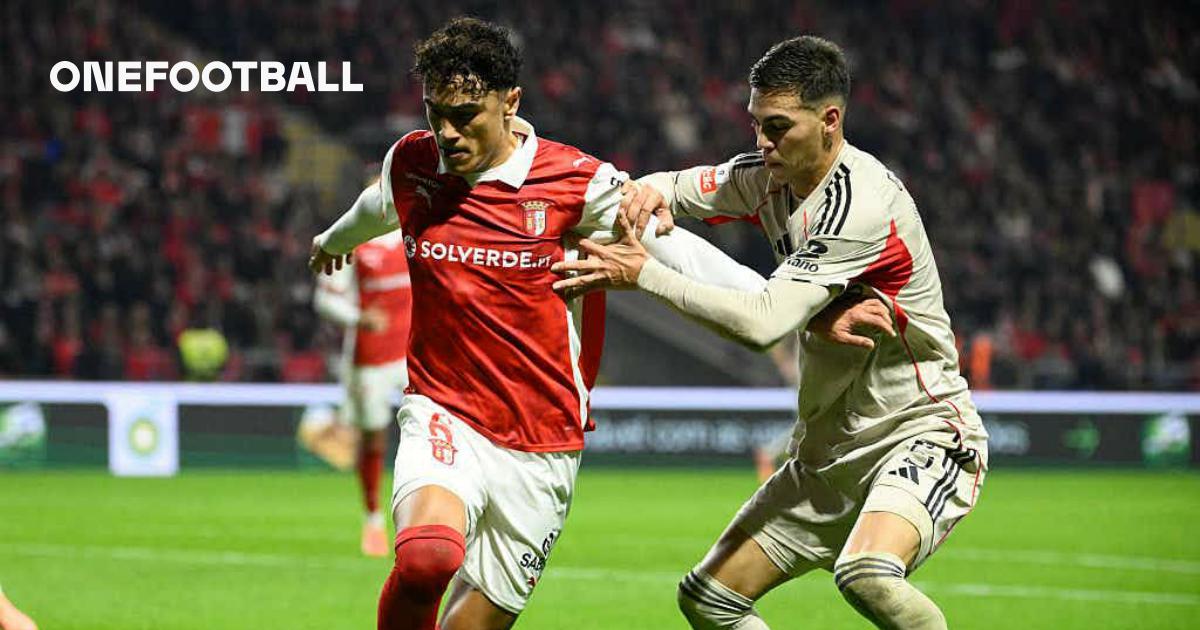 Benfica pierde la Braga și se distanțează de primul loc în campionatul portughez.