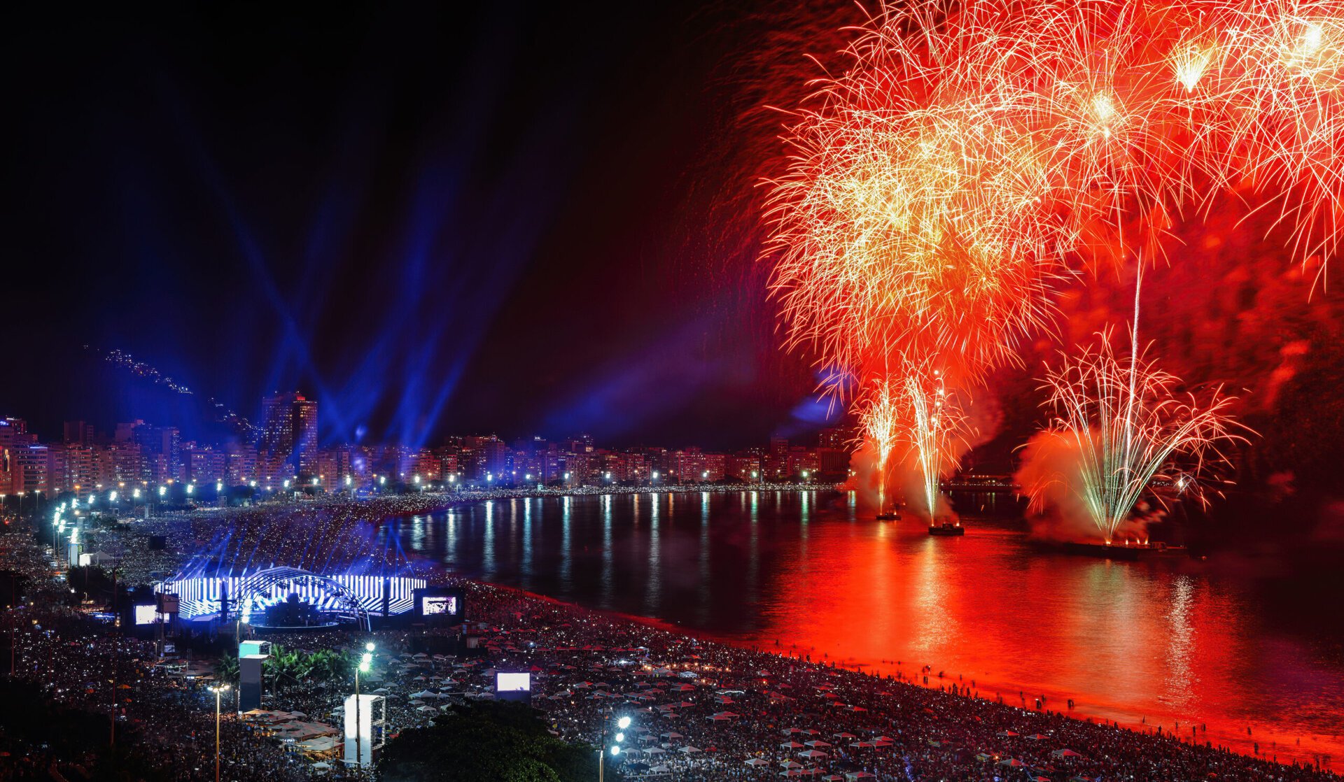 Revelionul de pe plaja Copacabana din Rio de Janeiro devine oficial cea mai mare petrecere de Anul Nou din lume, conform recordurilor Guinness