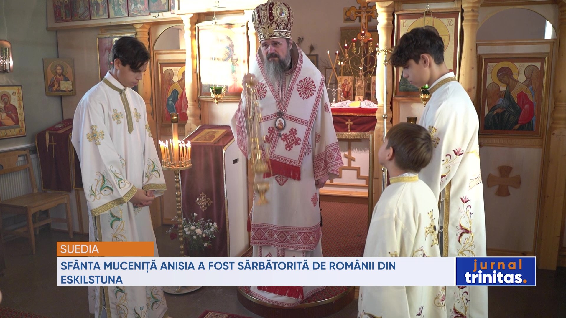Credincioșii români din Eskilstuna au sărbătorit astăzi Sfânta Anisia Biserica Ortodoxă din Eskilstuna a fost loc de rugăciune și evlavie astăzi, 1 octombrie, cu ocazia sărbătorii Sfintei Anisia, mucenița din Thesalonic