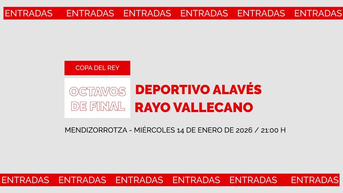 Rayo Vallecano își deschide porțile pentru meciul din Cupa Regelui Rayo Vallecano anunță cu mândrie că suporterii pot achiziționa bilete pentru confruntarea din optimile Cupei Regelui, unde echipa se va duela cu Deportivo Alavés