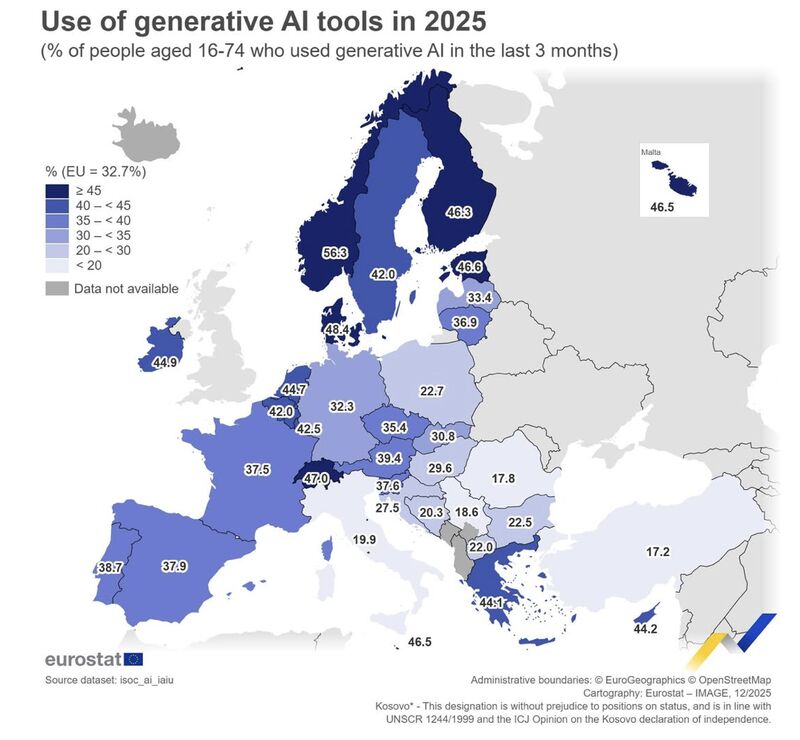 Deputatul Andrei Baciu a anunțat recent că România se află pe ultimul loc în Uniunea Europeană în ceea ce privește utilizarea inteligenței artificiale generative