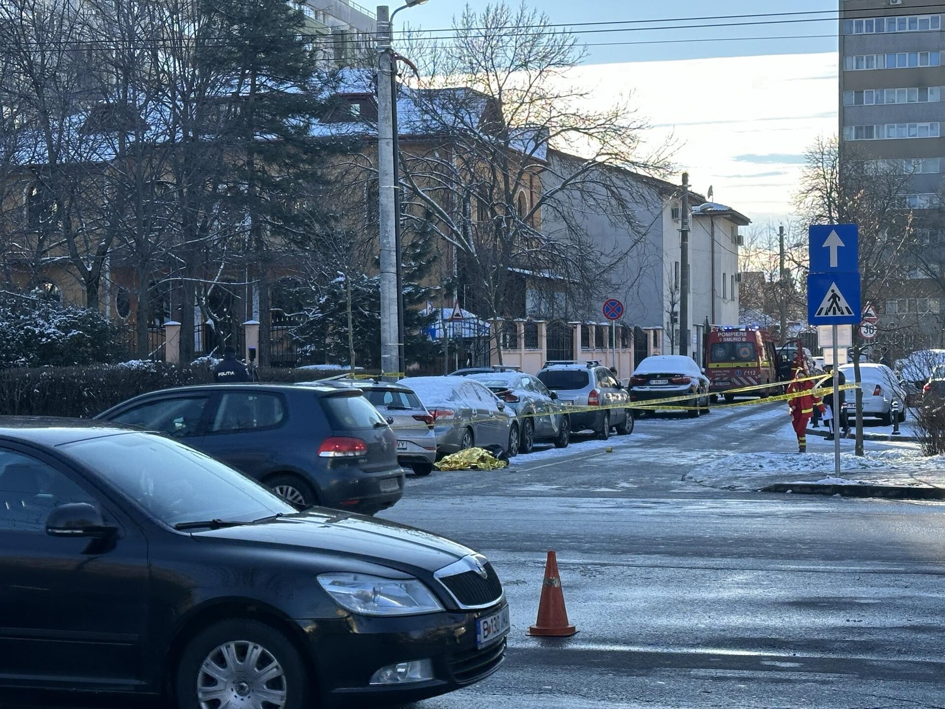 Tragedie pe bulevardul Bucureștii Noi: un pieton a pierdut viața într-un accident rutier produs vineri după-amiază, în jurul orei 12:35