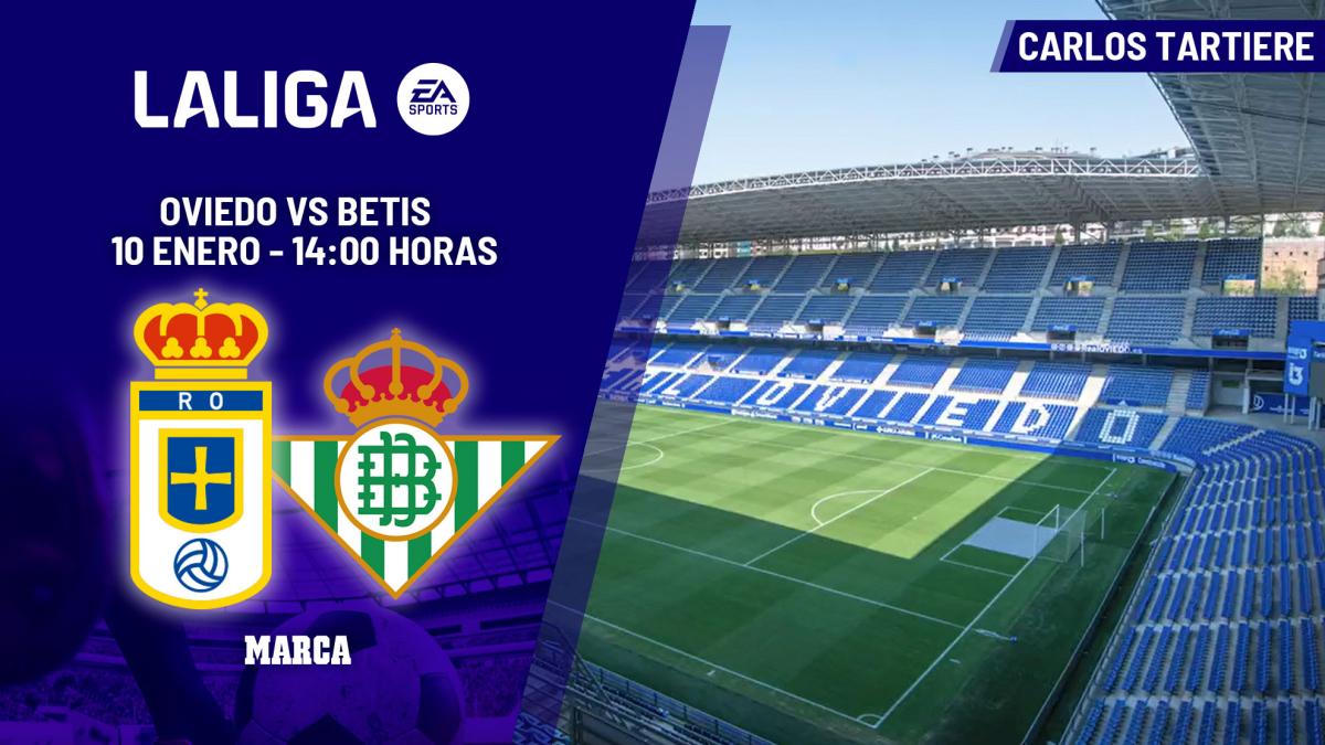 Real Oviedo primește vizita lui Real Betis în a 19-a etapă din LaLiga EA Sports Sâmbătă, 10 ianuarie 2026, de la ora 14:00, stadionul Carlos Tartiere va fi scena confruntării dintre Real Oviedo și Real Betis Balompié, un meci crucial în actuala ediție a LaLiga EA Sports