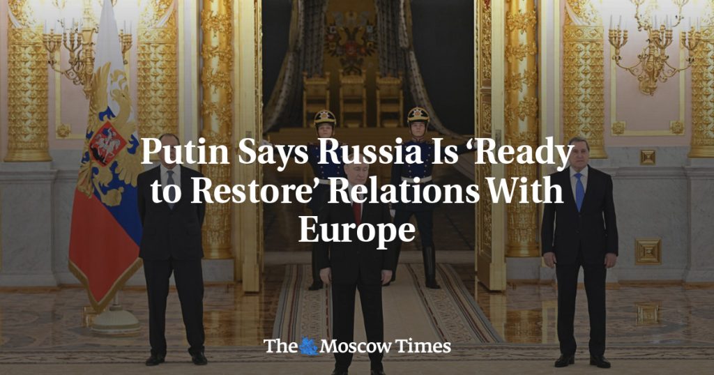 Putin: Rusia este pregătită să reia relațiile cu Europa