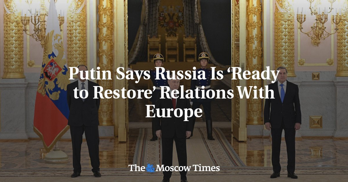 Putin: Rusia este pregătită să reia relațiile cu Europa