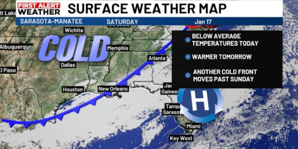 Frigul Ales: Valul Arctic A Înghețat Suncoast-ul din Florida Sarasota, Florida, se confruntă cu cele mai reci temperaturi ale sezonului, meteorologii anunțând că multe zone interioare se trezesc cu temperaturi la sau sub zero grade Celsius