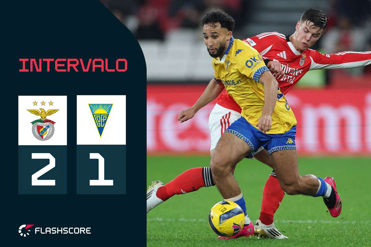AO VIVO: Intervalo com Benfica em vantagem - veja os principais lances