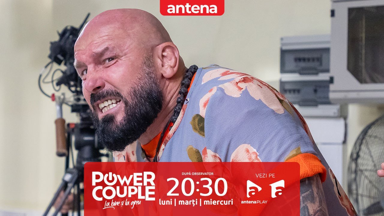 Power Couple România, 13 ianuarie 2026. Proba ”Au, mami!”. Cătălin Zmărăndescu a rupt o balustradă și s-a plimbat cu ea prin spital! | Video