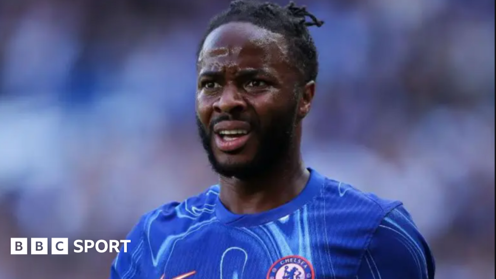 Raheem Sterling in action for Chelsea