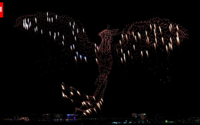 UAE: Ras Al Khaimah sets Guinness World Record with 15 minute aerial phoenix drone show | World News