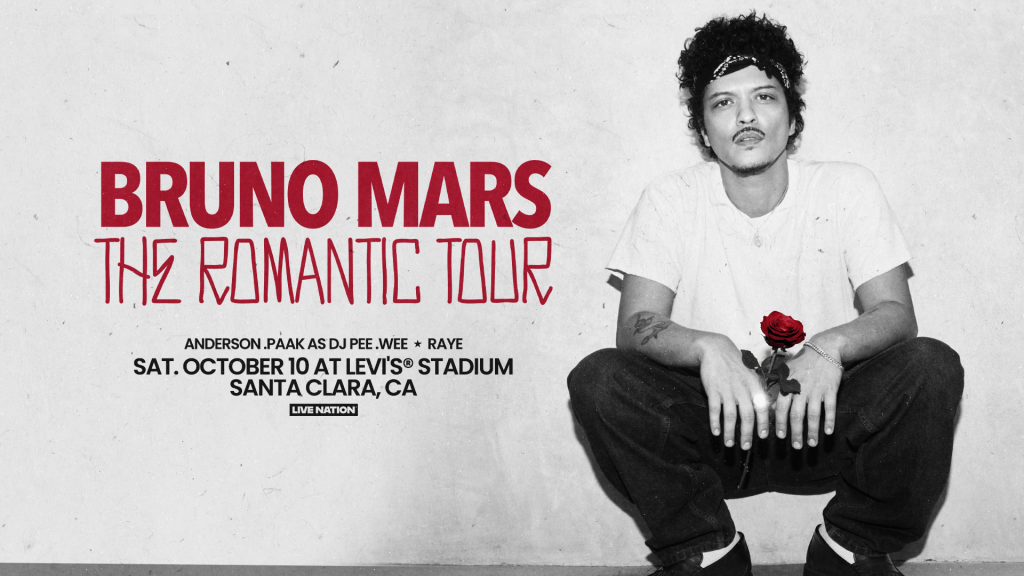 Bruno Mars revine în România cu un turneu plin de romantism
