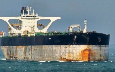 Oil tanker pursued by US away from Venezuela now has a Russian flag painted on its side
