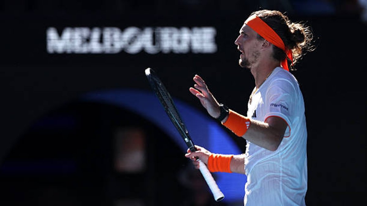 La indignación de Zverev por la atención médica a Alcaraz. Foto: Getty