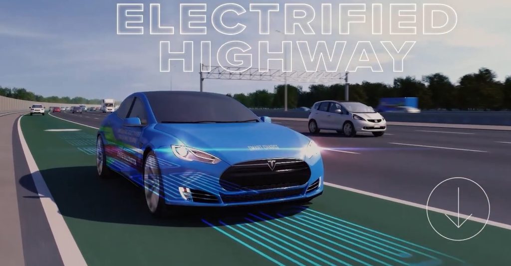 Autostrada unde mașina electrică se încarcă în mers
