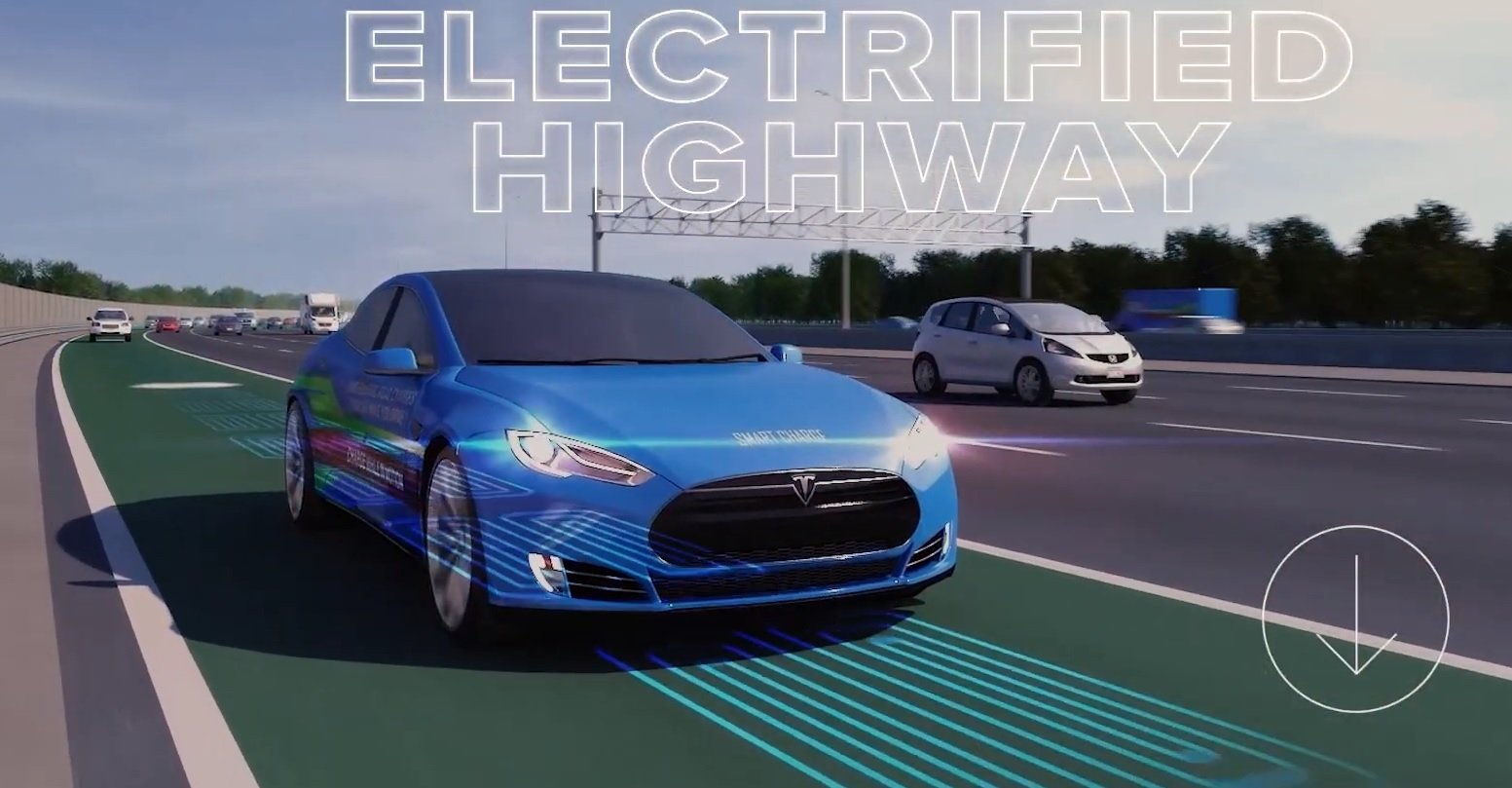 Autostrada unde mașina electrică se încarcă în mers