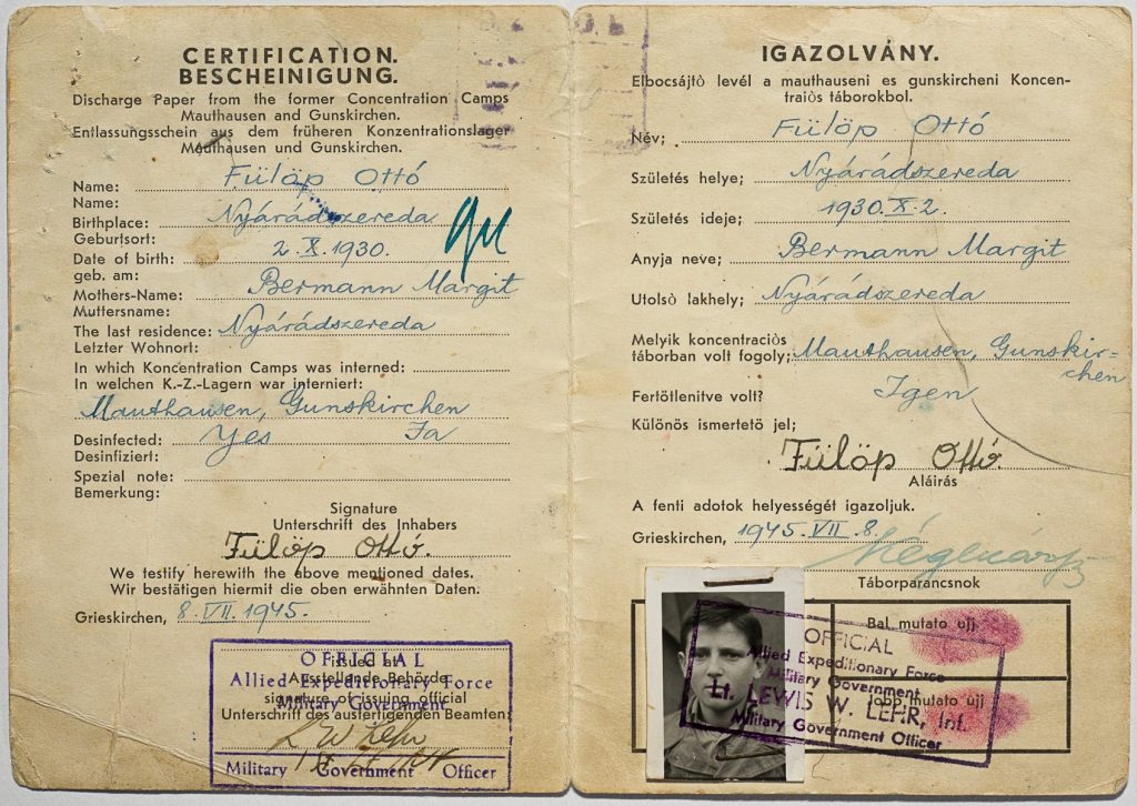 Octavian Fülöp, singurul român în viață dintre supraviețuitorii lagărului Auschwitz, împlinește astăzi aproape 100 de ani