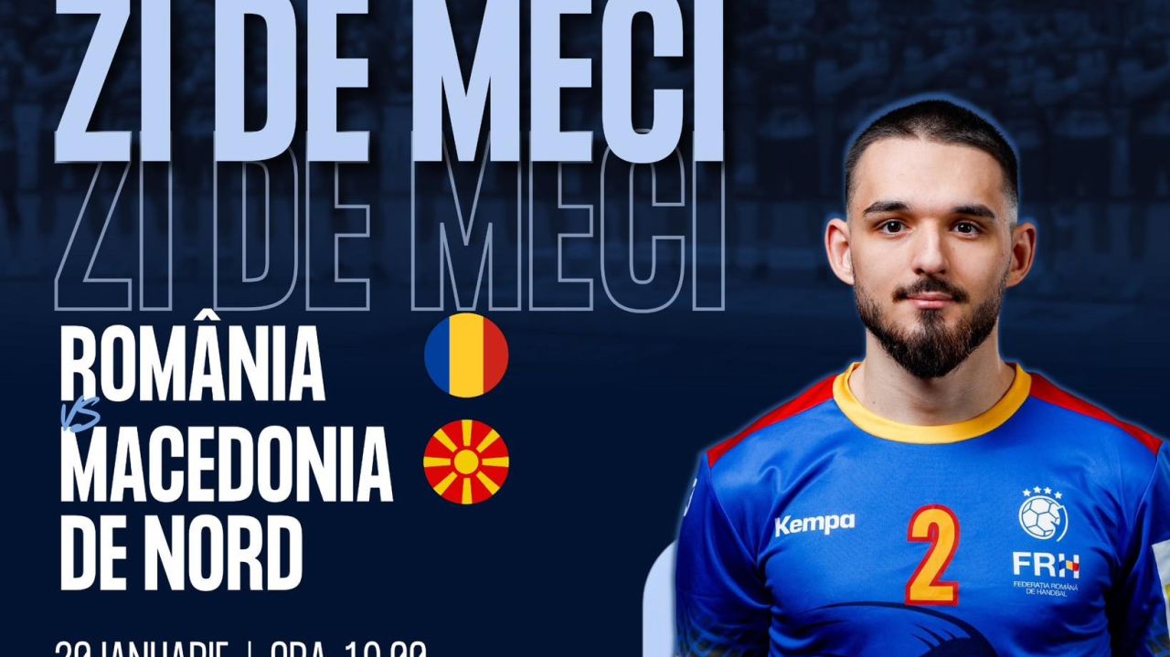 România joacă astăzi meci decisiv cu Macedonia de Nord la EHF EURO 2026, pe VOYO!