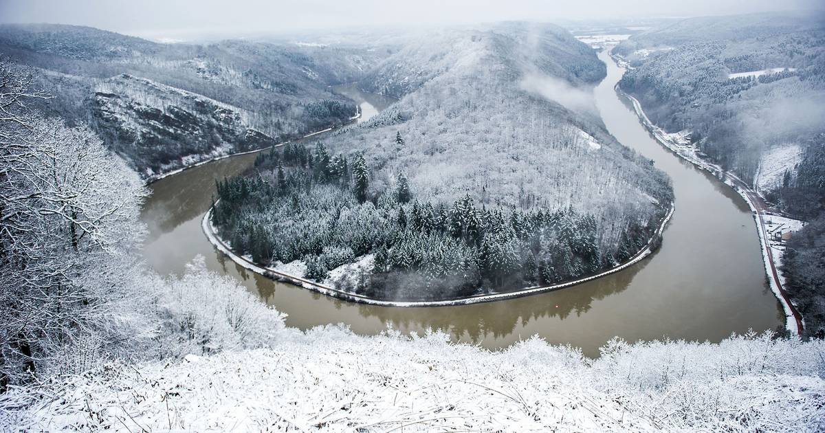 Ger extrem și ninsori record în Saarland de Anul Nou