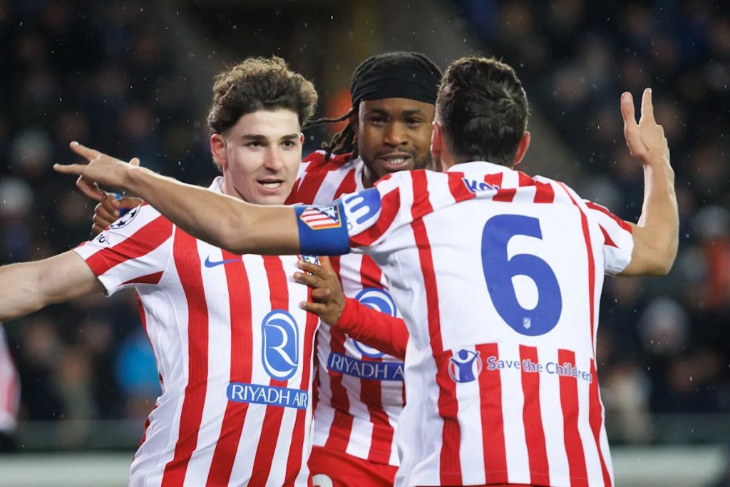 Atlético Madrid deschide drumul spre optimile Ligii Campionilor Atlético Madrid a început cu dreptul confruntarea din play-off-ul Ligii Campionilor, învingând Club Brugge cu 2-0 pe terenul belgienilor