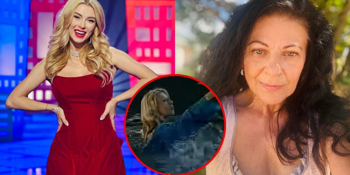 Andreea Bălan a fost împinsă în apă de Elena Cârstea