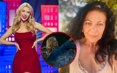 Andreea Bălan a fost împinsă în apă de Elena Cârstea