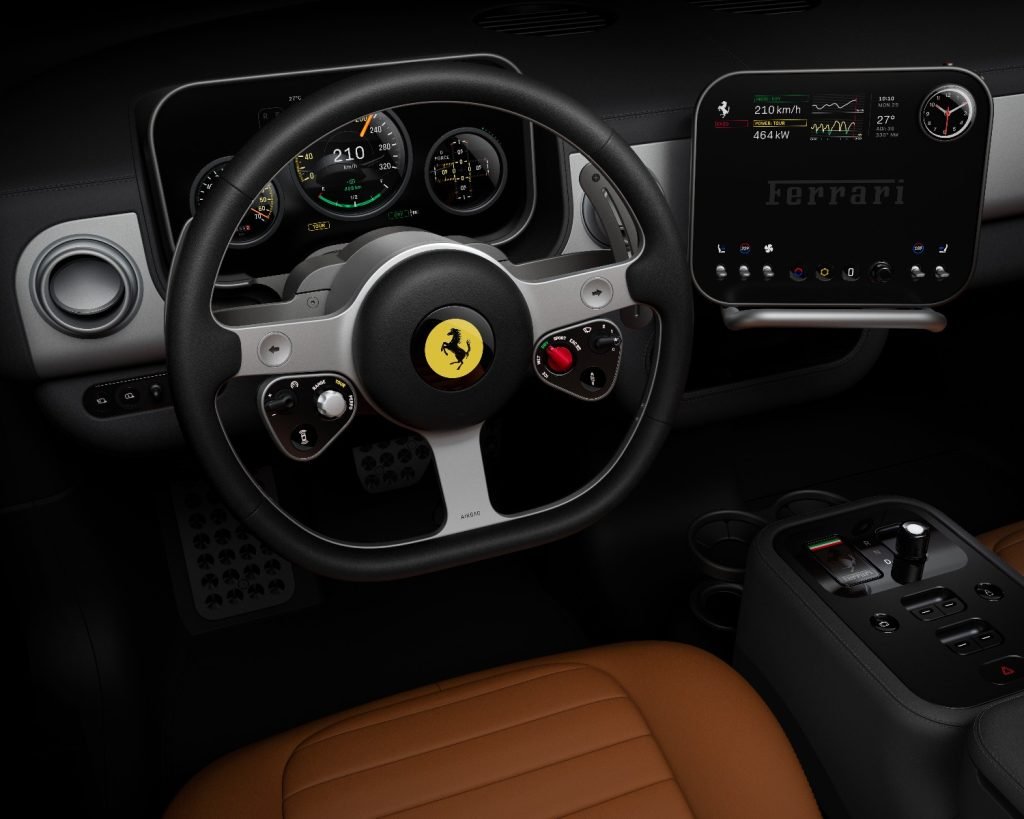 Ferrari face primii pași decisivi pentru o nouă eră în istoria sa, prezentând primele imagini oficiale ale interiorului primului său model complet electric, intitulat Luce