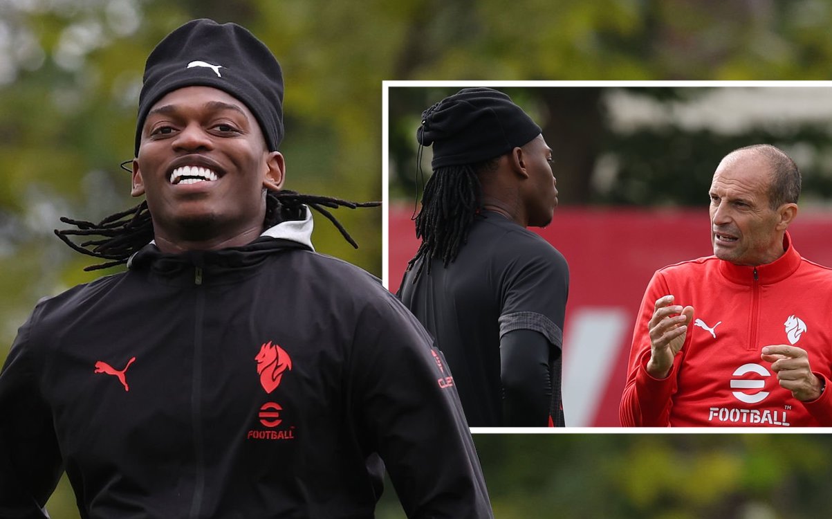 Rafael Leao of AC Milan allegri