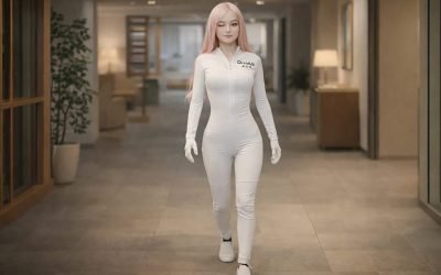 Robot empatic cu mers natural și expresii umane, atrage atenția și intimidă