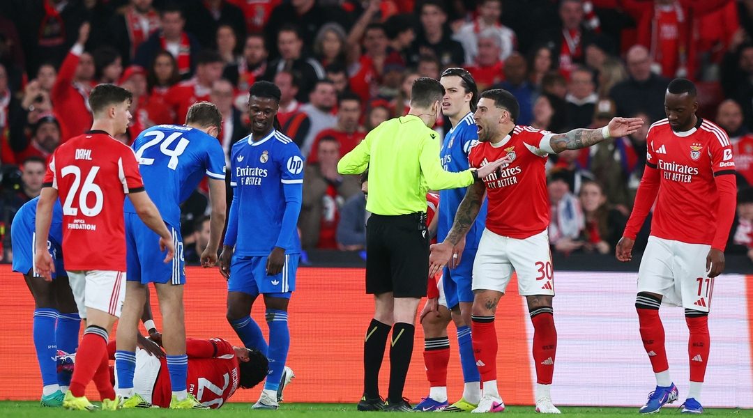 Nicolás Otamendi’s Mockery of Vinícius With His World Cup and Copa América Tattoo During Benfica vs Real Madrid