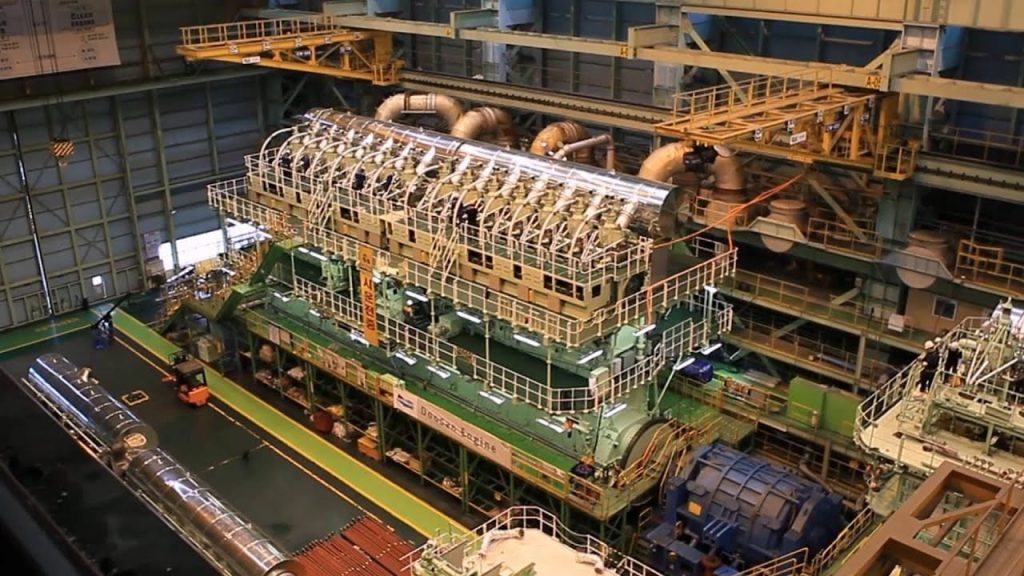 Un uriaș al industriei maritime, Wärtsilä-Sulzer 14RT-Flex96-C, a devenit simbolul ingineriei de ultimă oră adaptată pentru navele de suprafață de dimensiuni colosale