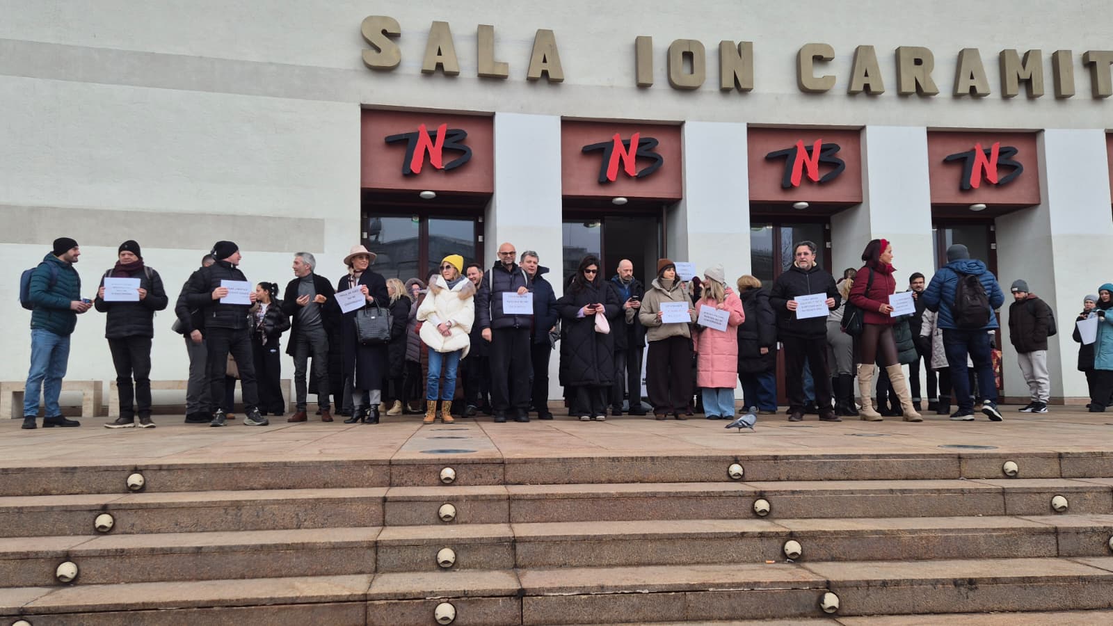 Actorii de la Teatrul Național București protestează împotriva programului pilot al Ministerului Culturii