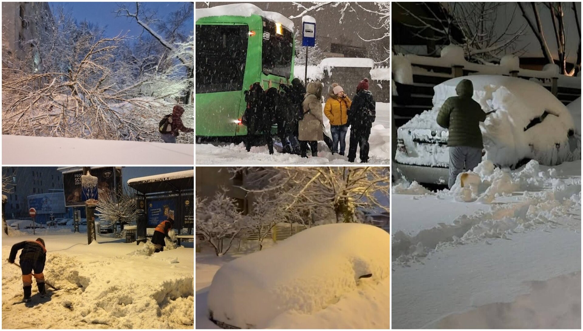 În București și în județele din sudul și estul țării, o furtună de iarnă fără precedent a adus ninsori viscolite în noaptea de 17 spre 18 februarie, provocând haos în trafic și zeci de intervenții ale echipelor de urgență