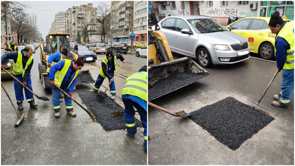 Primăria Capitalei începe să repare gropile deteriorate de iarnă pentru siguranța șoferilor și a pietonilor După luni de zile de condiții meteorologice vitrege, cu temperaturi scăzute și ninsori frecvente, străzile Bucureștiului au fost grav afectate de apariția unor numeroase gropi, punând în pericol siguranța traficului rutier și a pietonilor