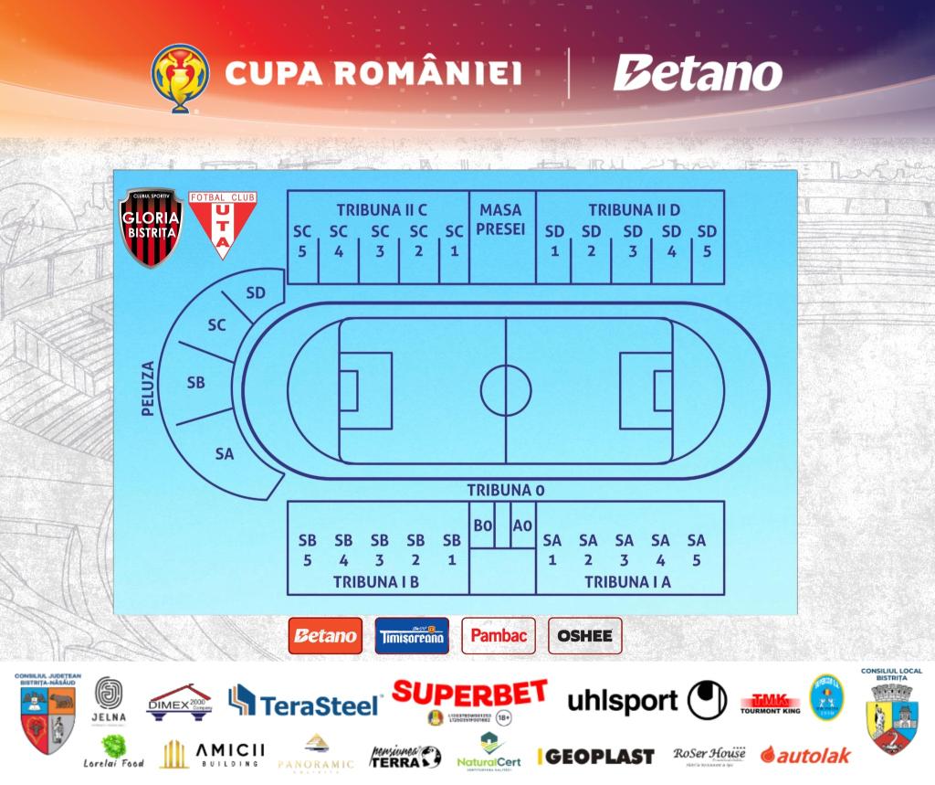 Gloria Bistrița și UTA Arad se confruntă în direct, de la 20:30!