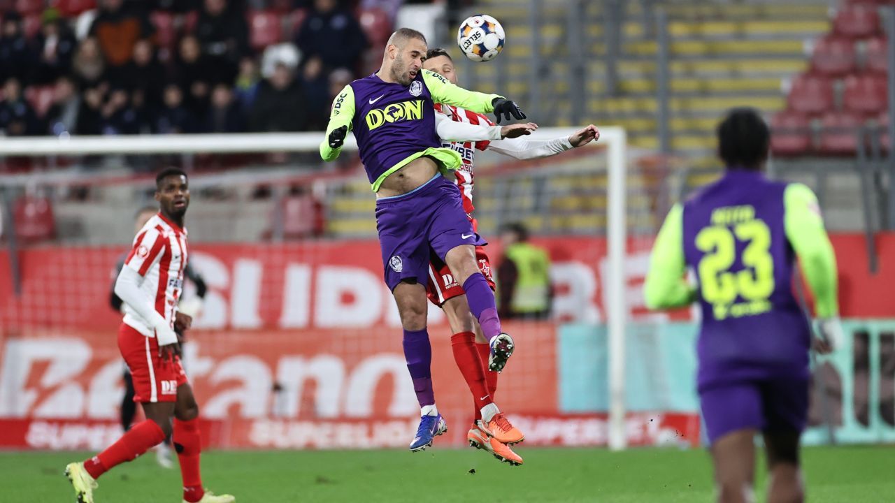 UTA Arad și CFR Cluj încheie prima repriză la egalitate, 0-0