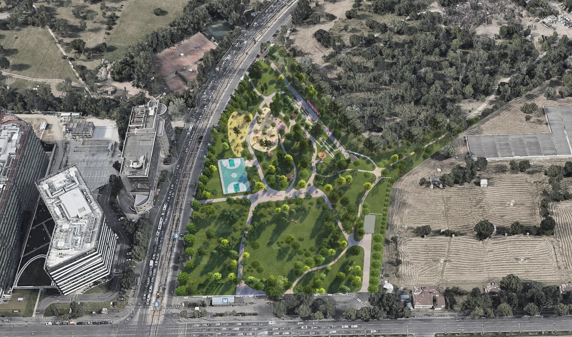 Primăria Sectorului 6 a anunțat recent lansarea oficială a licitației pentru amenajarea „Parcului SRI” din Grozăvești, o investiție estimată la circa 16 milioane de lei (aproximativ 3,3 milioane de euro)
