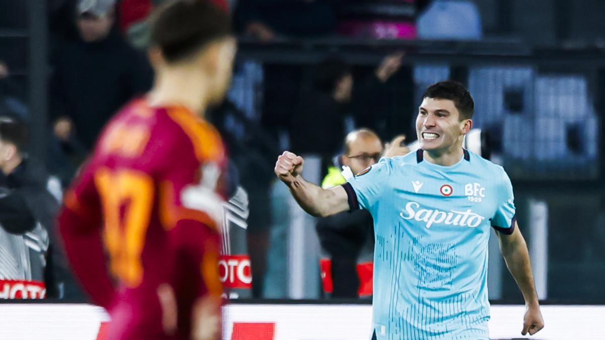 Bologna obține calificarea în sferturile Europa League după o victorie dramatică în prelungiri în detrimentul Romei Se încheie o seară incandescentă pe stadionul Olimpico din Roma, unde Bologna s-a calificat în sferturile Europa League, după o confruntare dramatică împotriva gazdelor, scor 4-3 după prelungiri