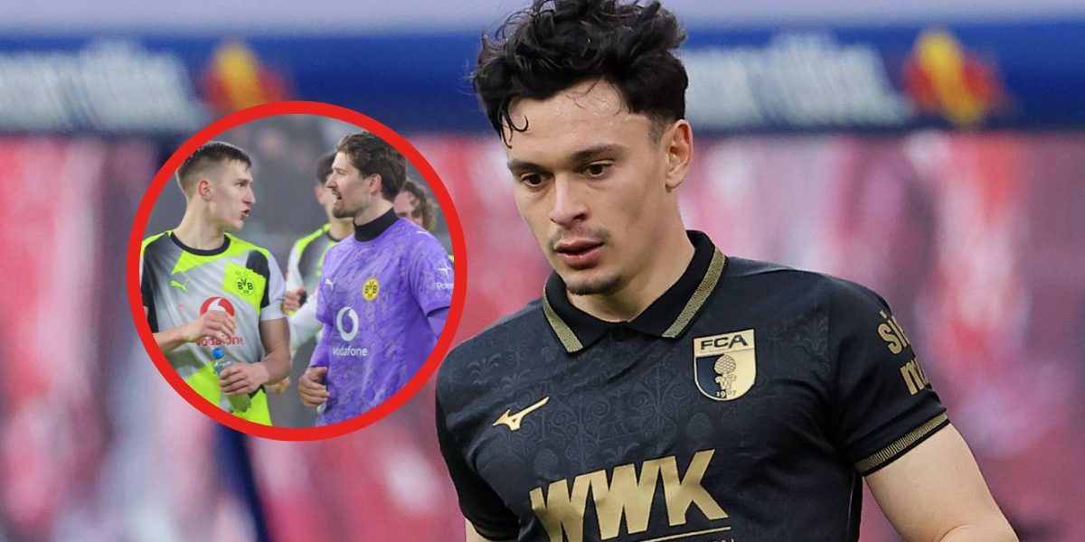 Fabian Rieder im Spiel des FC Augsburg.