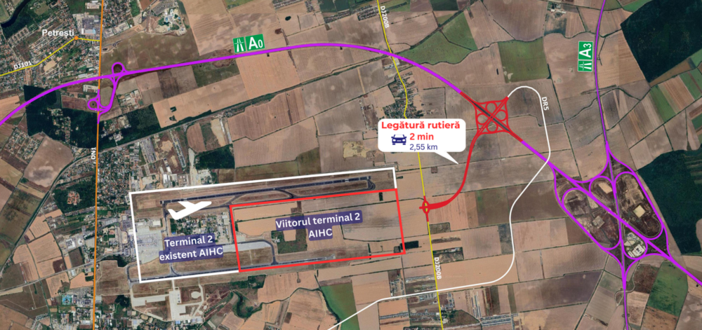 Drumul de două minute lângă Otopeni, uitat la proiectarea autostrăzii București, așteaptă fonduri externe