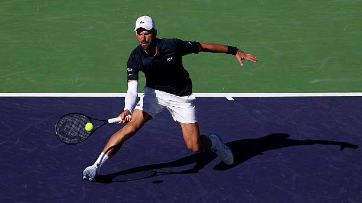 Novak Djokovic beats Majchrzak at Indian Wells. Photo: gettyimages