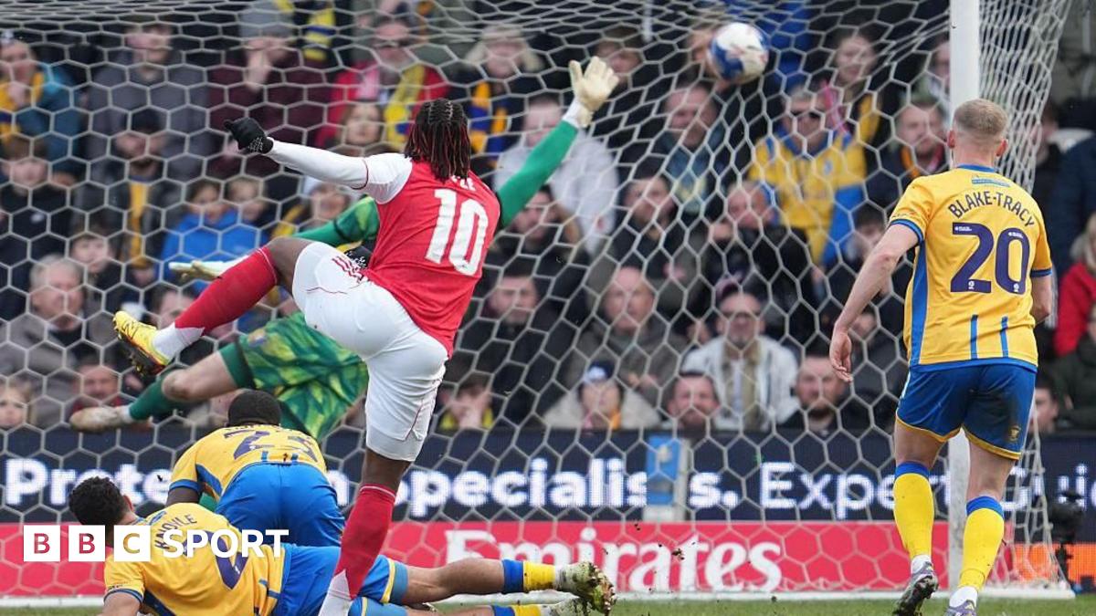 Mansfield Town 1-2 Arsenal: Eberechi Eze scores winner as Arsenal avoid scare at Mansfield Town