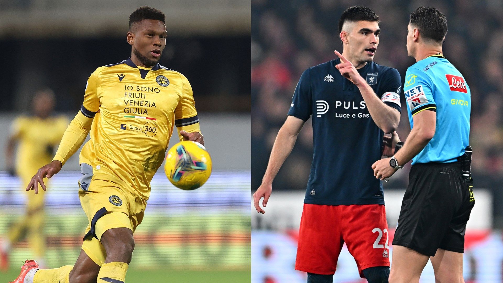 Protestele la stadionul Genoa, după o decizie controversată în meciul contra Udinese Meciul dintre Genoa și Udinese, disputat duminică după-amiază pe stadionul Luigi Ferraris, a fost umbrit de o decizie controversată a arbitrilor, care a declanșat proteste vehemente din partea echipei gazdă