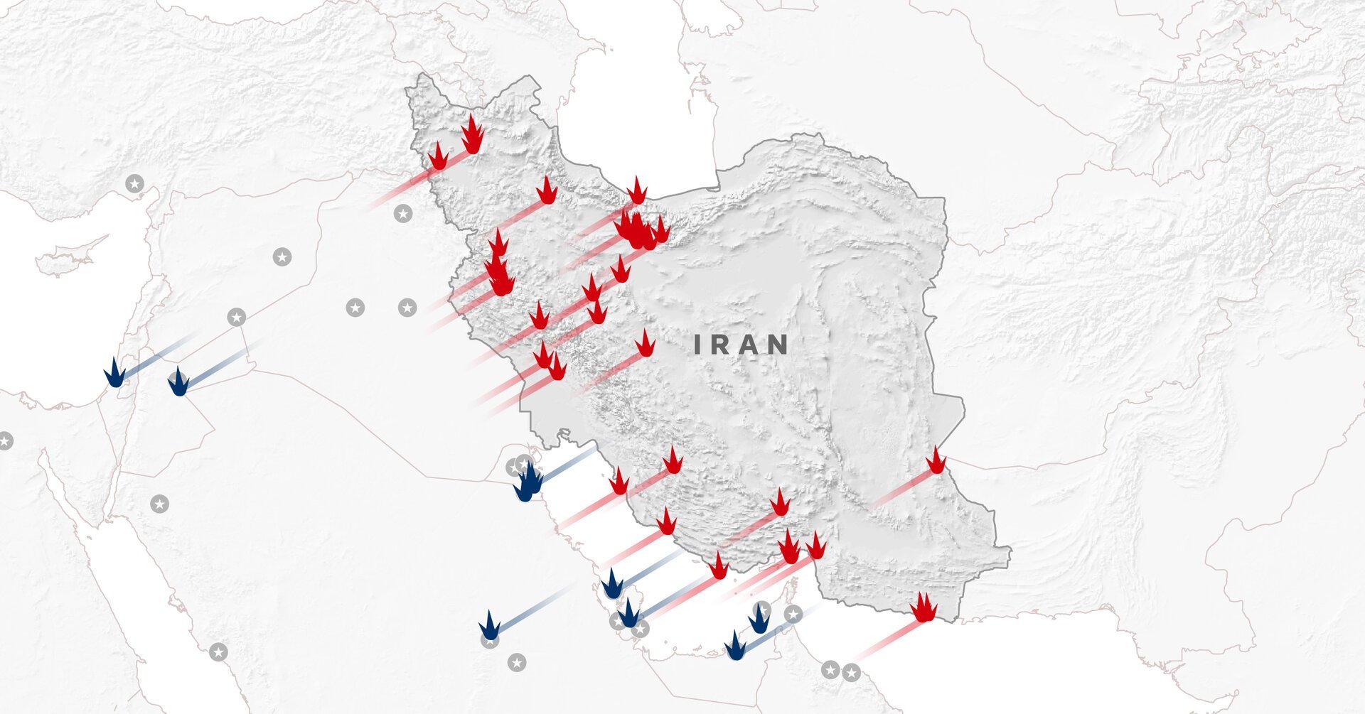 Maps and charts of the Iran crisis