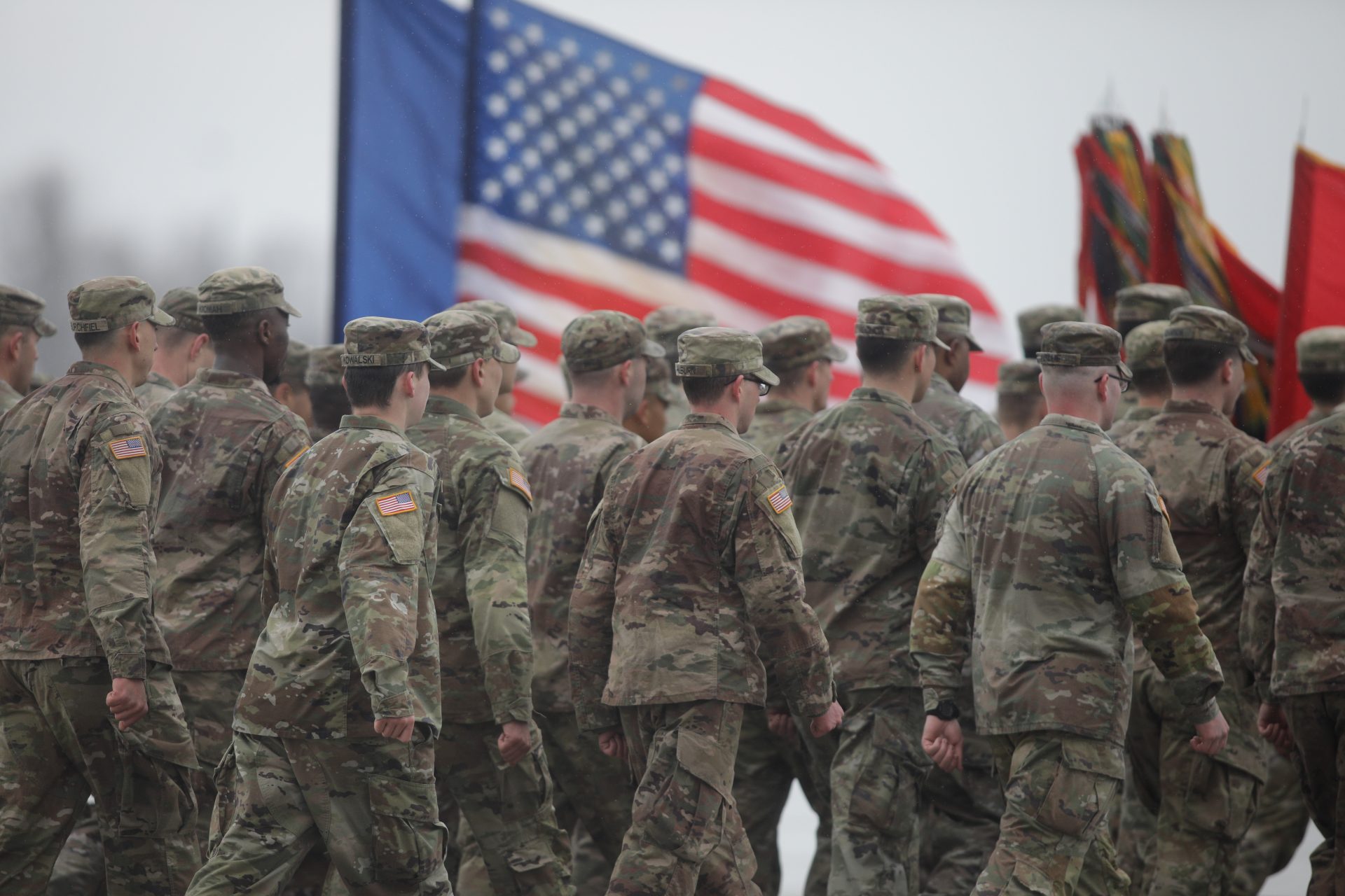Soldați SUA la baza militară Mihail Kogălniceanu. Inquam Photos / George Călin