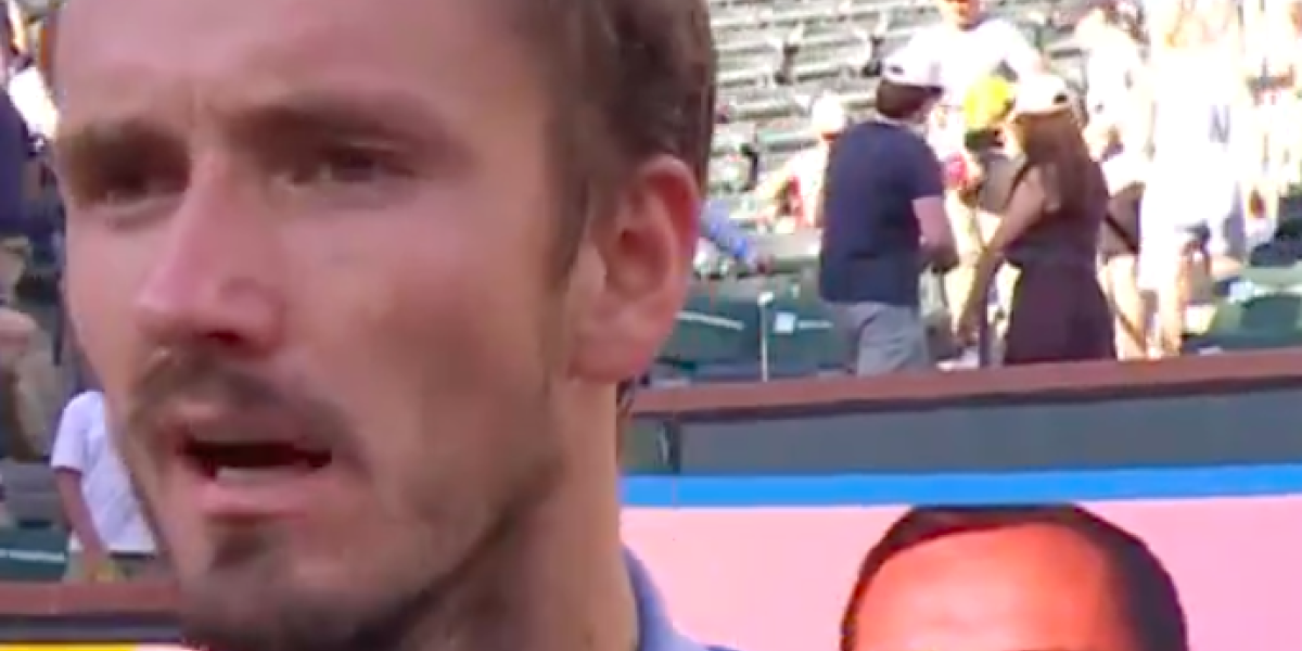 Medvedev, trackside: "I needed to give my best version and I did so." Source: TennisTV