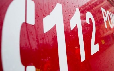 Microbuz în flăcări lângă centură Arad, două victime cu arsuri