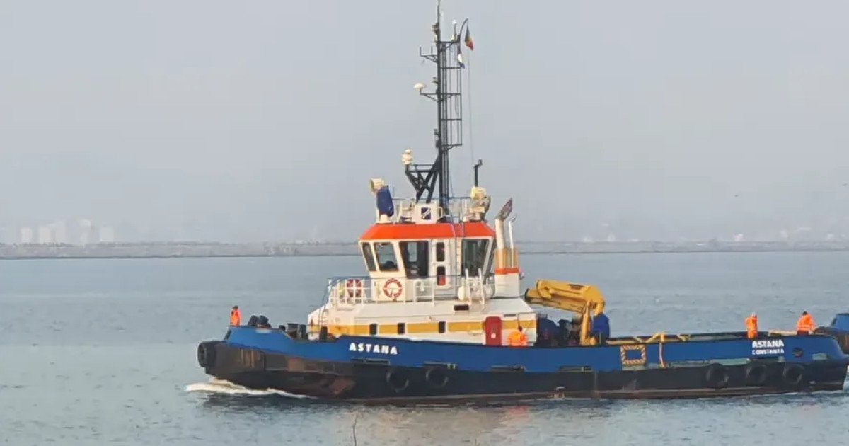 Un incident grav a avut loc miercuri în Portul Midia, după ce remorcherul „Astana” s-a răsturnat și s-a scufundat în apă în timpul unei manevre de acostat