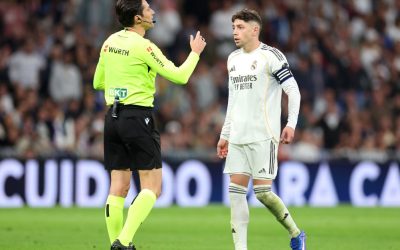 Real Madrid TV in fresh referee blast after Fede Valverde red card
