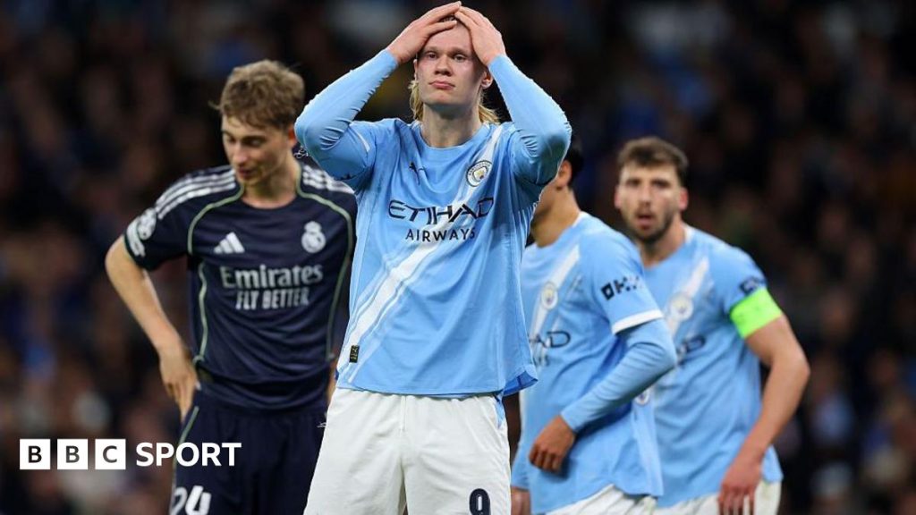 Man City 1-2 Real Madrid (agg: 1-5) - Vinicius Jr and Haaland score