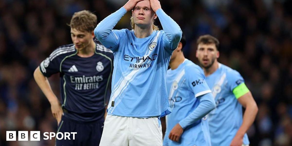 Man City 1-2 Real Madrid (agg: 1-5) - Vinicius Jr and Haaland score